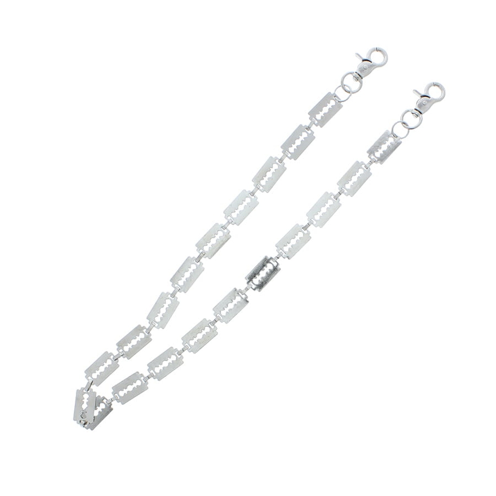 Zac's Alter Ego - Metal Blade Link Smooth Finish Geldbörsenkette/Hosen schlüsselbund - Silberfarben